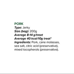 Simple Ingredient Pork Jerky Treats