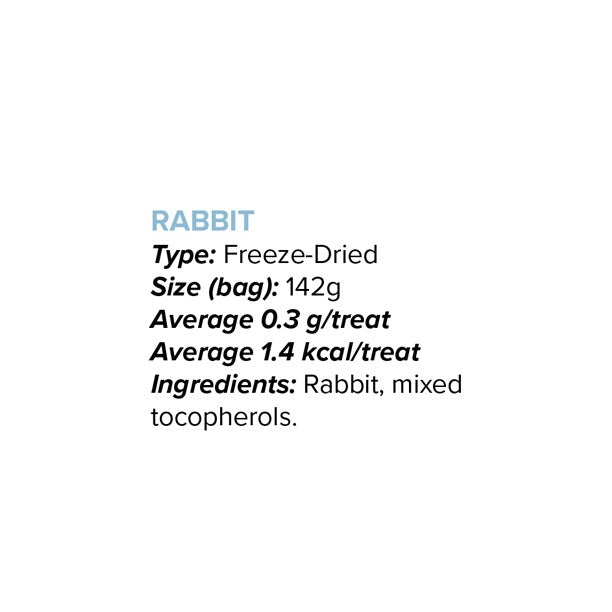 Simple Ingredient Rabbit Freeze-Dried Treats