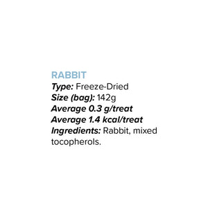 Simple Ingredient Rabbit Freeze-Dried Treats