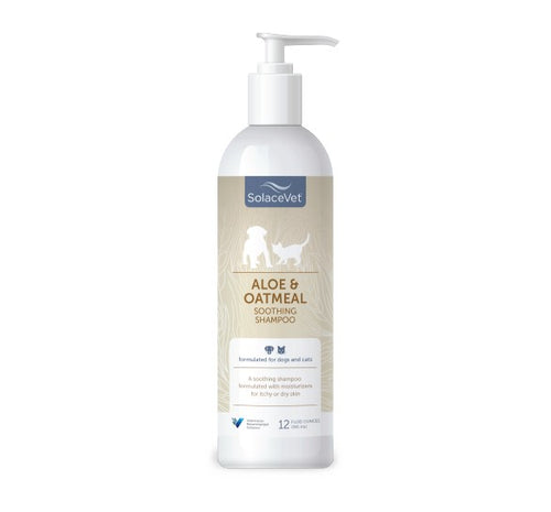 SolaceVet Aloe & Oatmeal Soothing Shampoo 12oz