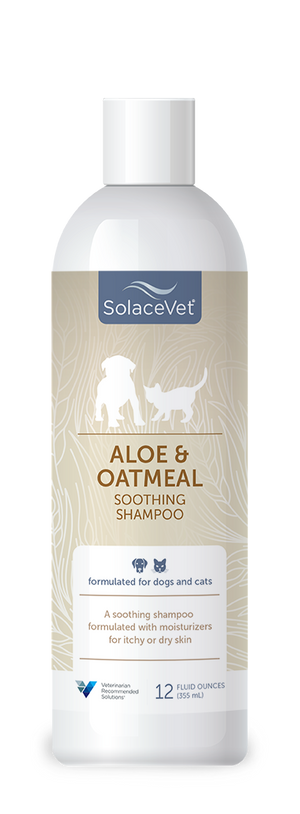 SolaceVet Aloe & Oatmeal Soothing Shampoo 12oz