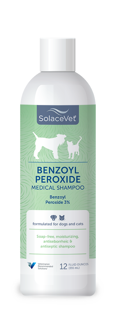 SolaceVet Benzoyl Peroxide Medical Shampoo 12oz