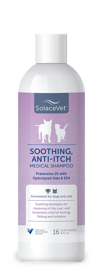 SolaceVet Soothing, Anti-itch Medical Shampoo 16oz