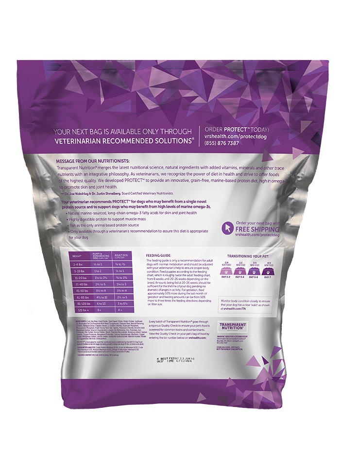 Transparent Nutrition - PROTECT Canine Bag