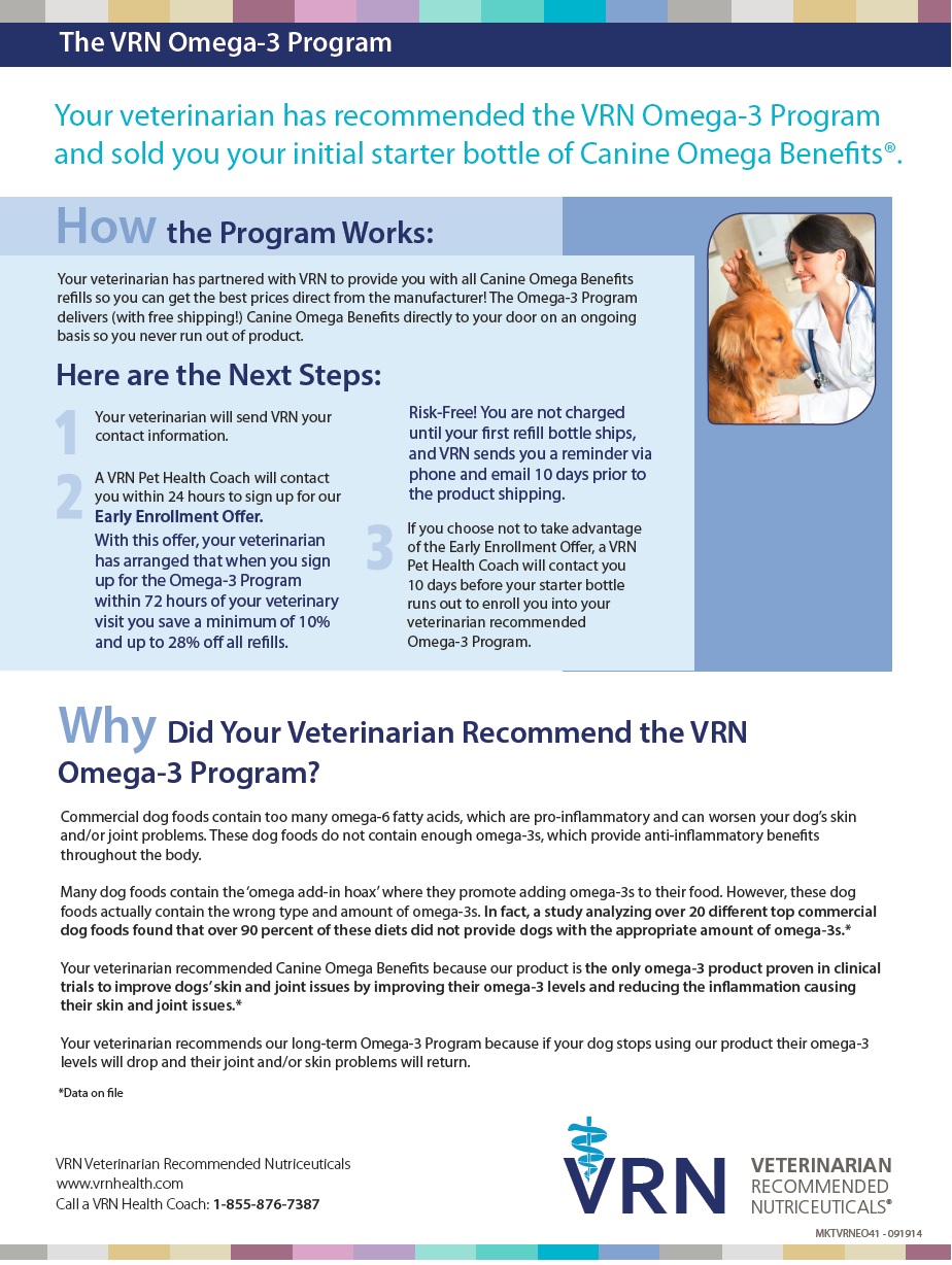 Early Enrollment Offer | VRS Veterinarian Recommended Solutions